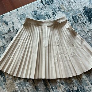 Faux leather tennis skirt
